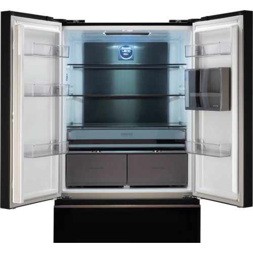 Холодильник Hyundai CM55043F черное стекло