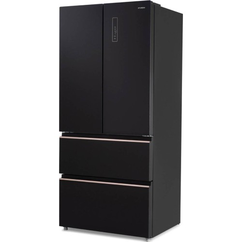 Холодильник Hyundai CM55043F черное стекло