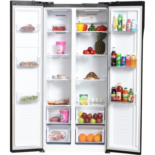 Холодильник Hyundai CS4505F черная сталь