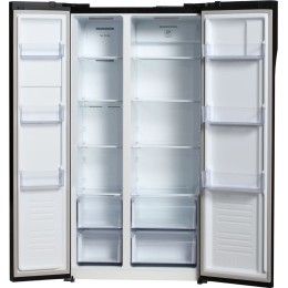 Холодильник Hyundai CS5003F черное стекло