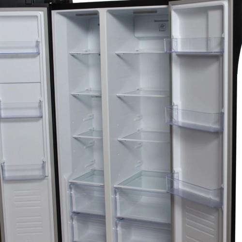 Холодильник Hyundai CS5003F черное стекло