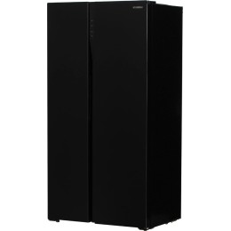 Холодильник Hyundai CS5003F черное стекло