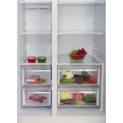 Холодильник Hyundai CS6503FV белое стекло