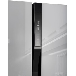 Холодильник Hyundai CS6503FV белое стекло