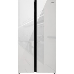 Холодильник Hyundai CS6503FV белое стекло