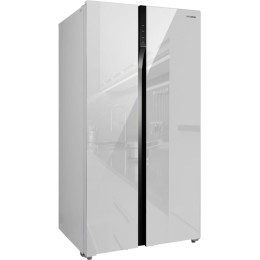 Холодильник Hyundai CS6503FV белое стекло