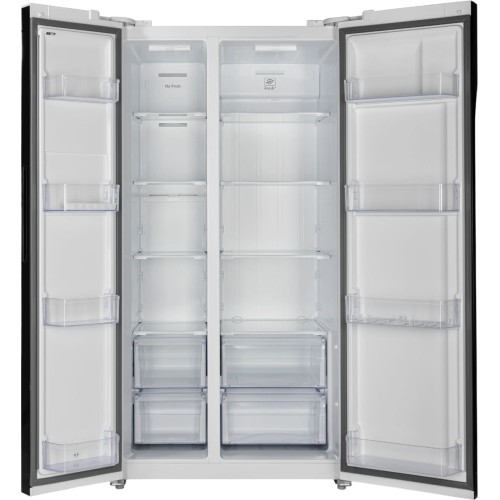 Холодильник Hyundai CS6503FV белое стекло