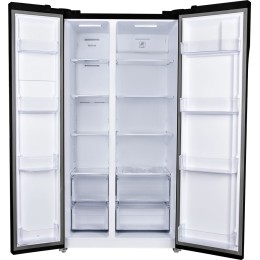 Холодильник Hyundai CS6503FV черное стекло