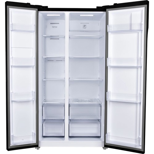 Холодильник Hyundai CS6503FV черное стекло