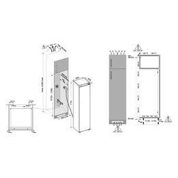 Встраиваемый холодильник Krona HANSEL