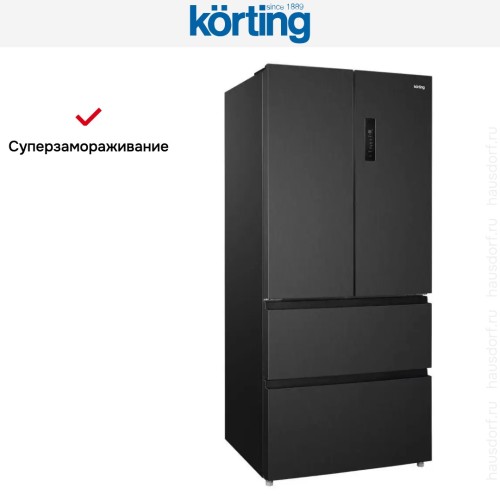 Четырехдверный холодильник Korting KNFF 82535 XN