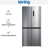 Четырехдверный холодильник Korting KNFM 81787 X