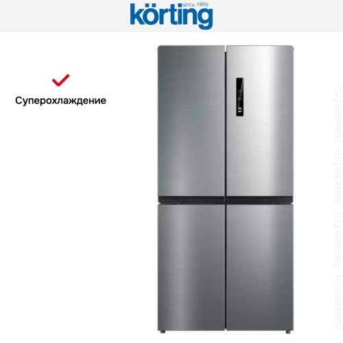 Четырехдверный холодильник Korting KNFM 81787 X