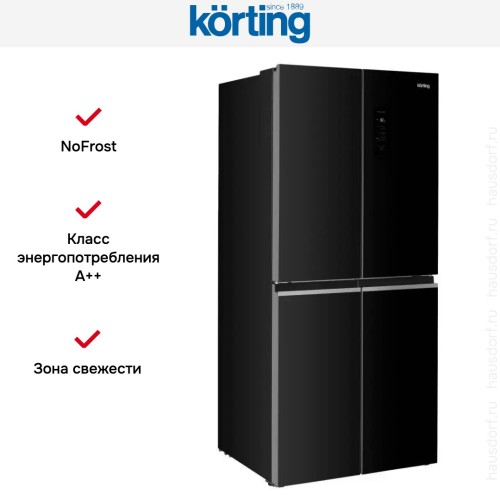 Четырехдверный холодильник Korting KNFM 84799 GN