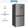 Четырехдверный холодильник Korting KNFM 84799 X