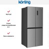 Четырехдверный холодильник Korting KNFM 91868 X