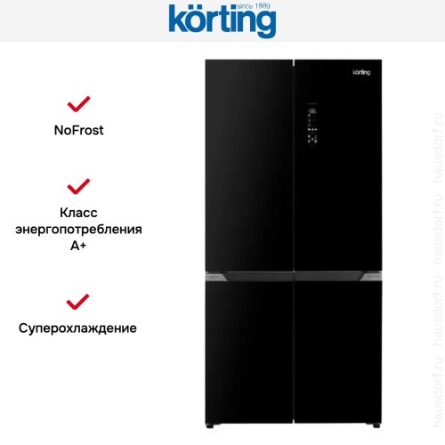 Четырехдверный холодильник Korting KNFM 94899 GN