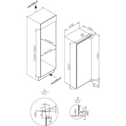 Встраиваемая морозильная камера Korting KSFI 1997