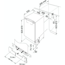 Встраиваемый холодильник Korting KSI 8159