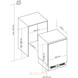 Встраиваемый холодильник Korting KSI 8185