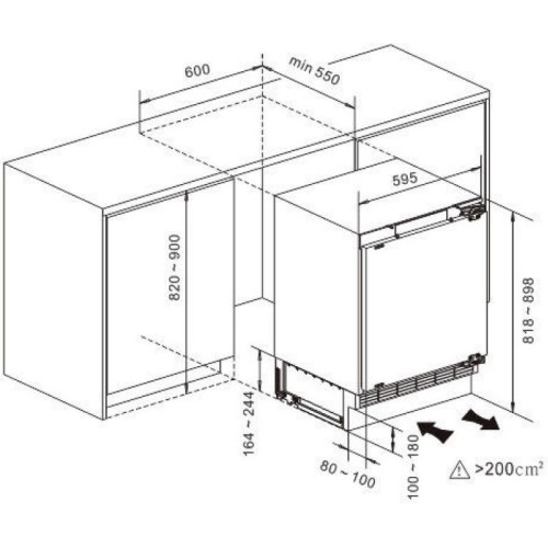 Встраиваемый холодильник Kuppersberg RBU 814