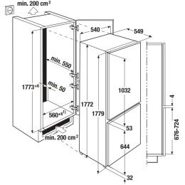 Встраиваемый холодильник Kuppersbusch FKG 8310.1i