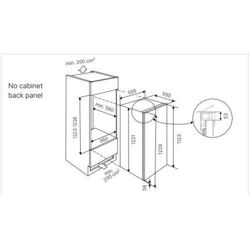 Встраиваемая холодильная камера Kuppersbusch FK 4550.0I