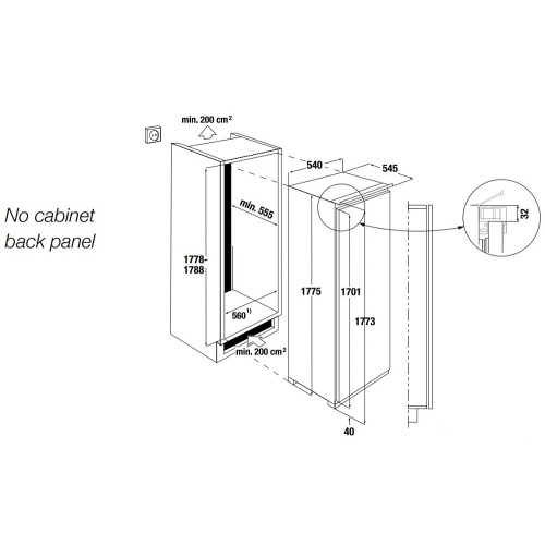 Встраиваемая морозильная камера Kuppersbusch FG 8840.0i