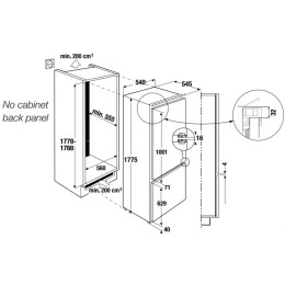 Встраиваемый холодильник Kuppersbusch FKG 8540.0i