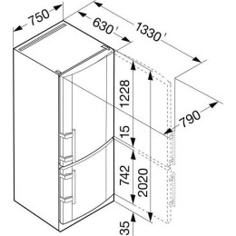 Холодильник Liebherr CBNesf 5133