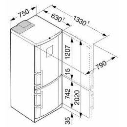 Холодильник Liebherr CBNPbe 5156 Premium NoFrost