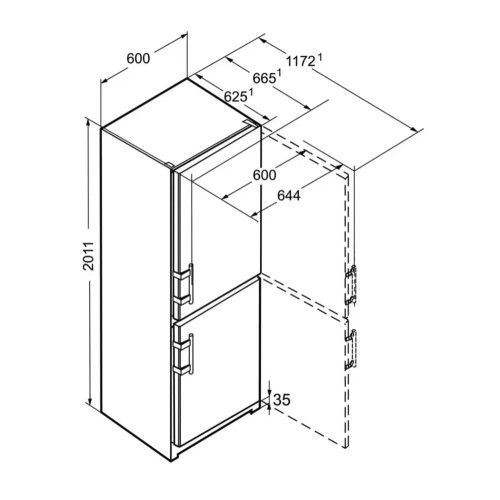 Холодильник Liebherr CNbs 3915 Comfort NoFrost