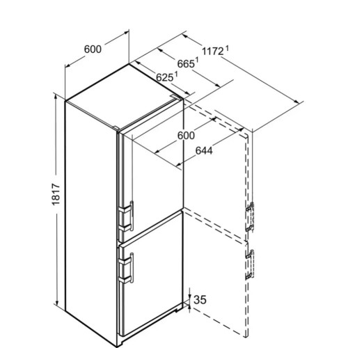 Холодильник Liebherr CNef 3515 Comfort NoFrost