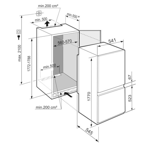 Встраиваемый холодильник Liebherr ICBSd 5122 Plus