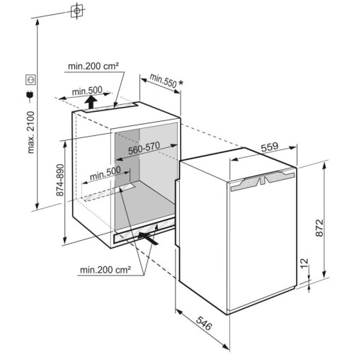 Встраиваемая морозильная камера Liebherr IFNe 3924 Plus NoFrost