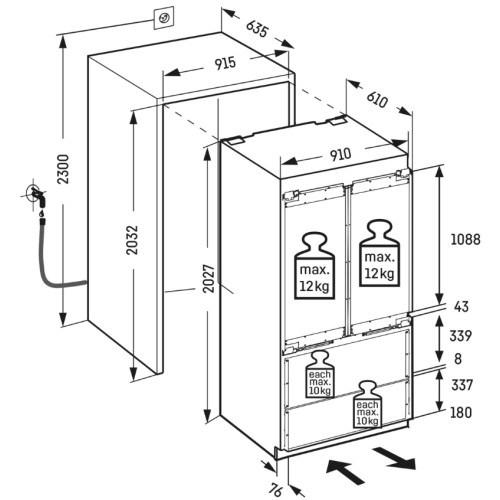Встраиваемый холодильник Liebherr ECBNe 8872
