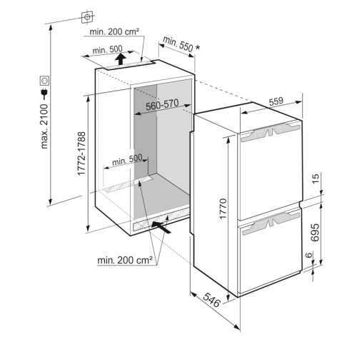 Встраиваемый холодильник Liebherr ICe 5103 Pure