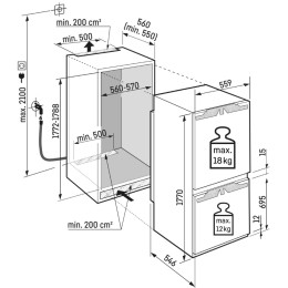 Встраиваемый холодильник Liebherr ICNbsci 5173 Peak с дефектом на корпусе