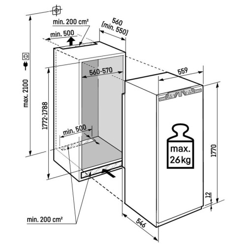 Встраиваемый холодильник Liebherr IRBbsci 5171 Peak