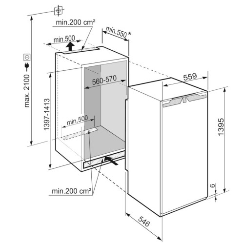 Встраиваемый холодильник Liebherr IRBd 4551 Prime