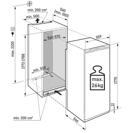 Встраиваемый холодильник Liebherr IRBd 5170 Peak