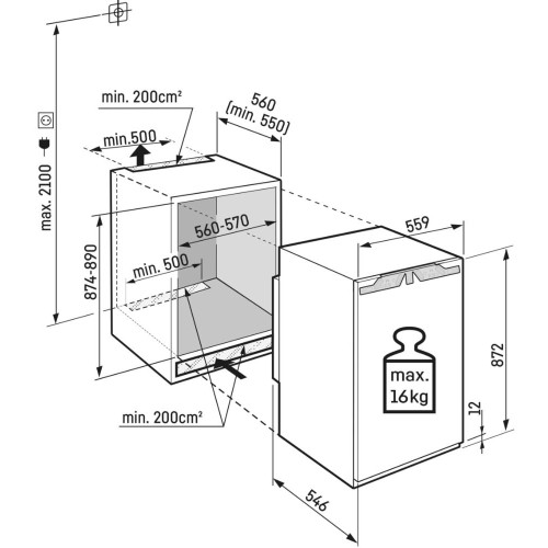 Встраиваемый холодильник Liebherr IRBI3951