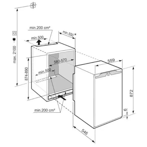Встраиваемый холодильник Liebherr IRf 3900 Pure