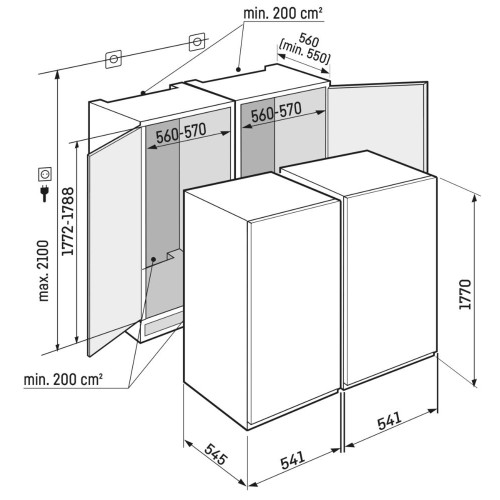 Встраиваемый холодильник Liebherr IXRFS 5125 Plus BioFresh NoFrost