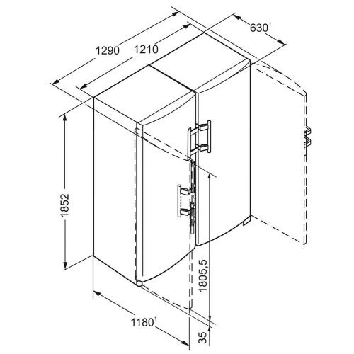 Холодильник Liebherr SBSbs 7263 Premium NoFrost