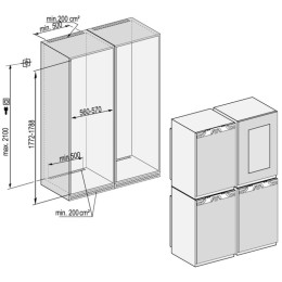 Встраиваемый холодильник Side-by-Side Liebherr SBSWgw 99I5 BioFresh NoFrost