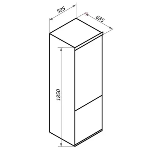 Холодильник MAUNFELD MFF185NFW
