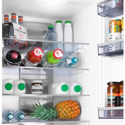 Встраиваемый холодильник Maunfeld MBF17754NFWHGR LUX