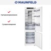Встраиваемый холодильник Maunfeld MBF17754NFWHGR LUX