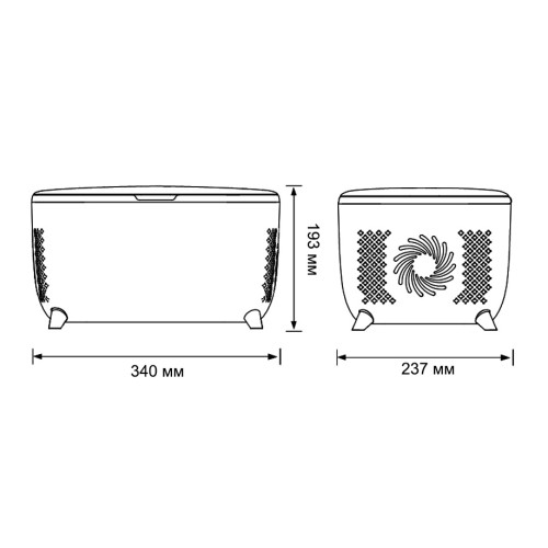 Холодильник для косметики и напитков Meyvel MB-06C3W